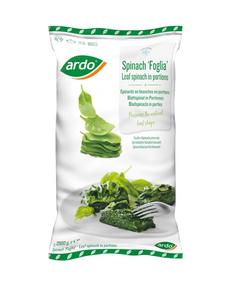 Špenát listový /porcie 50g/ Foglia 2,5kg ARDO - FOOD LOGISTIC