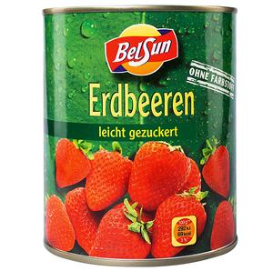 Kompót Jahody celé 850ml /PP/ plech Bel Sun - aradajky Polparicca krájané 2,55kg Knorr