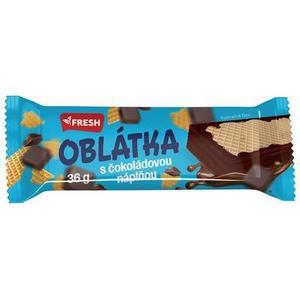Oblátky čokoládové 36g Fresh -  škola Cukrovinka Bobík dezert s mliekom a medom 28g