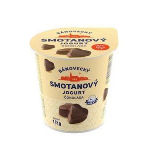Jogurt smotanový čokoládový 145g Bánovecký - ogurt smotanový jahoda 145g Bánovecký