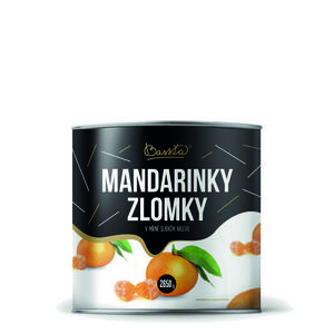 Kompót Mandarínky zlomky 2600g /PP1500g/ plech Bassta - FOOD LOGISTIC