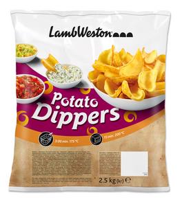 MR Lyžičky zemiakové - Potato dippers 4x2,5kg LW - FOOD LOGISTIC