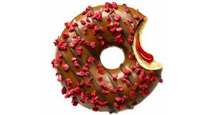 Donut premium Raspberry bliss s malinovou náplňou 74g - Mišove maškrty FOOD LOGISTIC