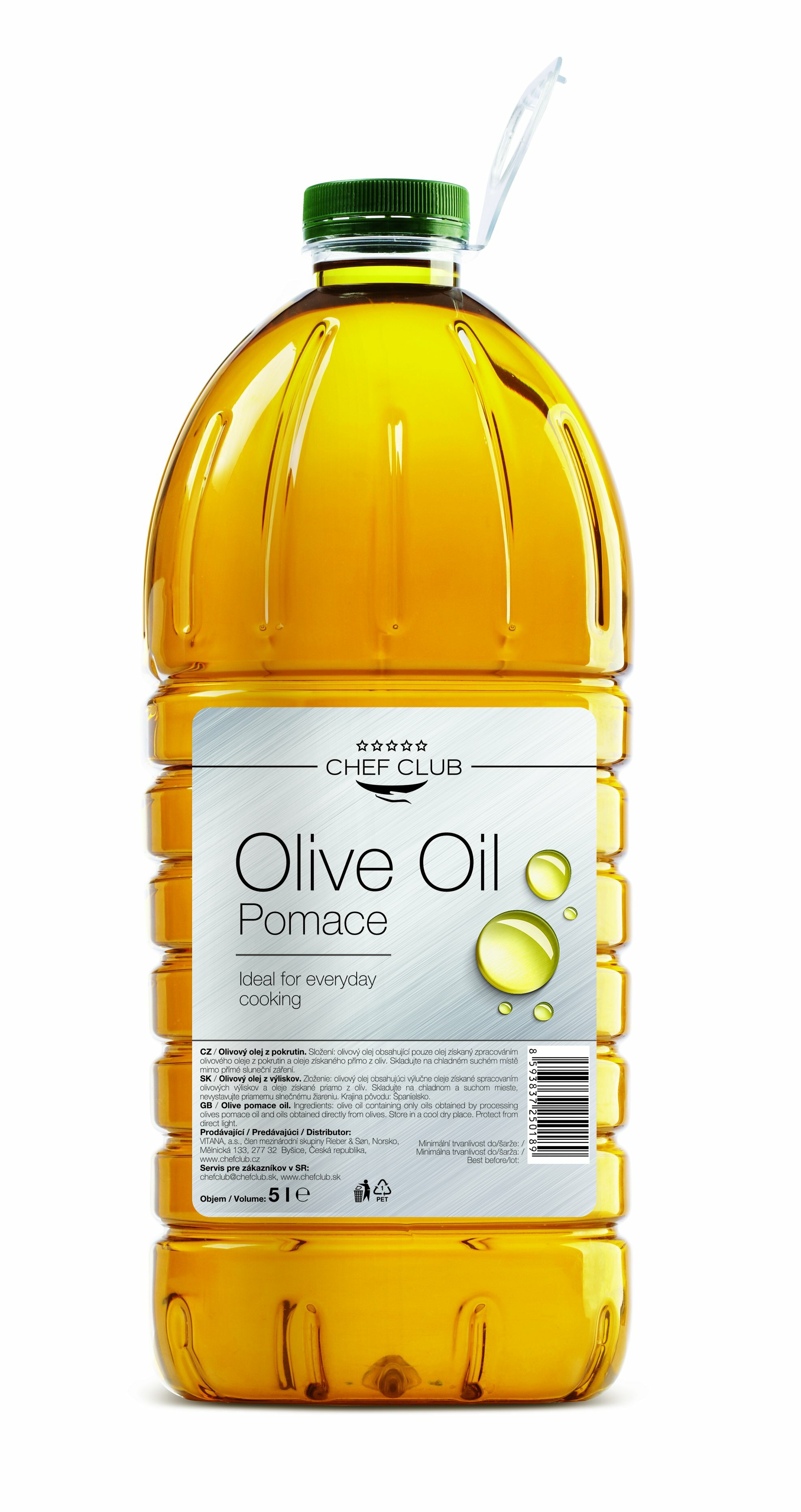 Olej olivový z výliskov 5l Chef Club-Orkla