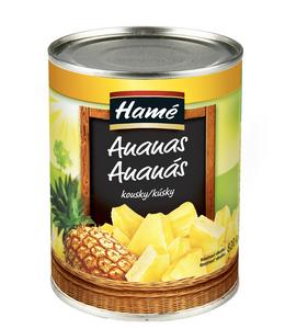 Ananás kúsky 820g Hamé-Orkla - FegaFrost