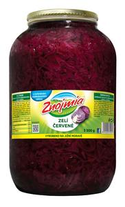 Kapusta červená sterilizovaná 3,4kg /PP 2000g/ sklo Znojmia-Orkla - aradajky drvené Polpa Bella 4,1kg plech Max Food