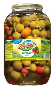 Feferóny guľaté 3kg /PP1500g/ sklo Znojmia-Orkla - retlak paradajkový zahustený 800g Knorr