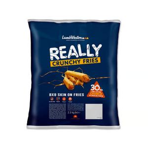 MR Hranolky Really Crunchy fries skin on 9x9 , 4x2,5kg LW - FOOD LOGISTIC