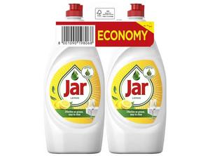 Čistiaci prostriedok na riad Jar Lemon 2x900ml economy - ukavice NITRIL bez púdra modré S (100ks)