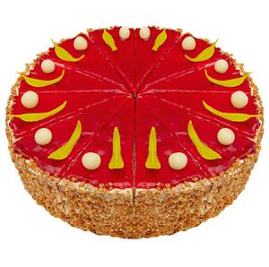 Torta malinová 1300g /12x108g/ - orta karamelová s malinami 1400g /12x117g/