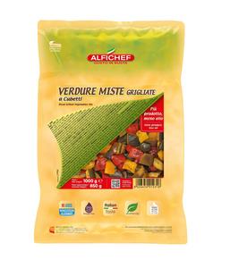 Zelenina grilovaná kocky mix v oleji 1kg /PP850g/ Alu Alfichef ST859 - estoviny Fusilli 3kg Knorr