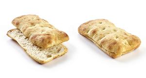 Schiacciata svetlý taliansky plochý chlieb, predkrájaný 100g - FOOD LOGISTIC