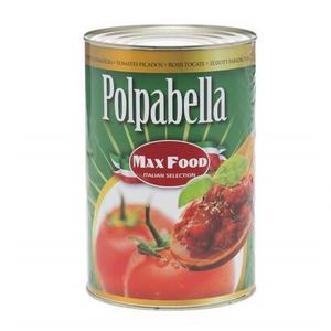 Paradajky drvené Polpa Bella 4,1kg plech Max Food - uniak kúsky v slnečnic.oleji 1kg La Perla Alu