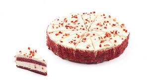 Torta Red Velvet s krémom a jahodami 1800g 12x150g La Lorraine - Mišove maškrty FOOD LOGISTIC