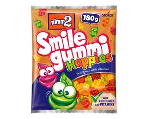 P škola Cukrovinka Cukríky Nimm 2 Smillegummi Happies 180g - FOOD LOGISTIC