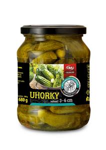 Uhorky strerilizované 3-6cm 680g/PP360g CBA - Mišove maškrty FOOD LOGISTIC