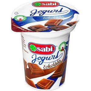 Jogurt čokoládový 20x150ml Sabi - aťa tvarohová kakaová pena XXL 100g Tami