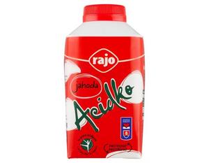 P škola Mlieko Acidko Jahoda 450g Rajo - Pre školy FOOD LOGISTIC