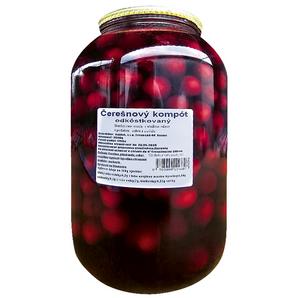 Kompót čerešňe odkôstkované 3500g /PP1750g/ sklo Hajduk - ompót Ananás kúsky 3100ml /PP 1840g/ plech