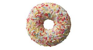 Donut biely s farebným posypom 57g - Mišove maškrty FOOD LOGISTIC