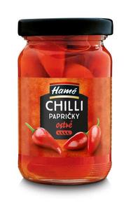 Chilli papričky 105g sklo Hamé-Orkla - aradajky krájané v rajčinovej šťave 2,5kg Chef Club-Orkla