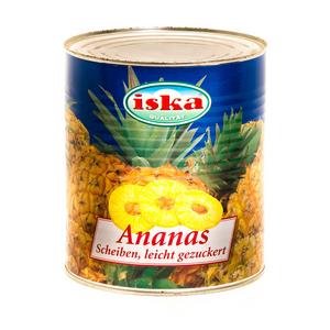 Kompót Ananás kúsky 3100ml /PP 1840g/ plech - ompót čerešňe odkôstkované 3500g /PP1750g/ sklo Hajduk