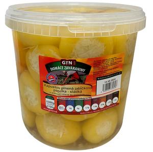 Paprika jabĺčková plnená kapustou 5,3kg /PP 3,7kg/ vedierko GTN - elenina miešaná kusová pikantná 1,1kg /PP600g/ vedierko GTN