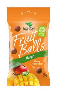 BIO Fruits Balls - ovocné guličky mango 50g BONITAS - FOOD LOGISTIC