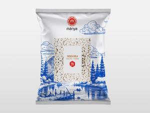 Fazuľa biela malá 5kg Mánya - rach žltý lúpaný polený 5kg Mánya