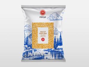 Hrach žltý lúpaný polený 5kg Mánya - FOOD LOGISTIC