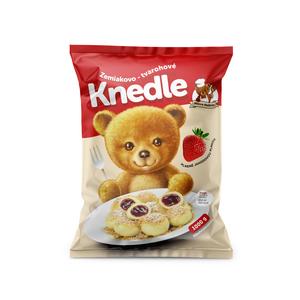 Knedle zem.tvarohové s jahodovou náplňou 71% jahôd 1kg Mišove maškrty - irohy zemiakovo bryndzové 1kg EXCLUSIVE Mišove maškrty