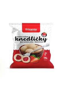 CBA Frizanto knedličky jahodové zemiakovo-tvarohové hlbokozmrazené 480g - izza šunková 7,2kg / 24x300g /