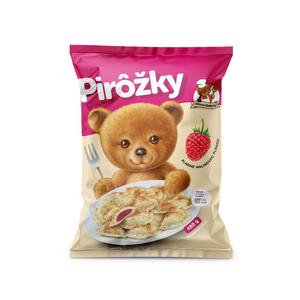 Pirohy plnené malinovou plnkou 8x480g Mišove maškrty - alušky zemiakové 1kg Vinica