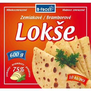 Lokše 5x600g / porc. 60g B-Frost - alušky zemiakové 2,5kg Vinica