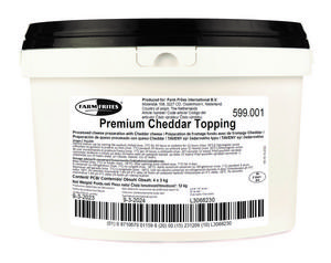 Topping Cheddarový Premium 3kg - FOOD LOGISTIC