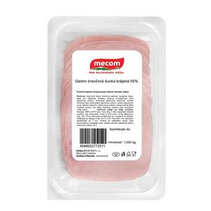 Šunka bravčová krájaná 55% 1kg OA Mecom - FOOD LOGISTIC
