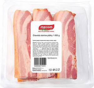 Slanina oravská plátky 1kg OA Mecom - FOOD LOGISTIC