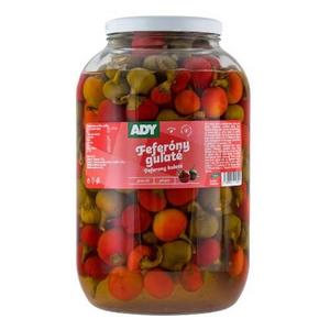 Feferóny guľaté 3720ml, 3200g /PP1600g/ sklo Ady - aradajky krájané v rajčinovej šťave 2,5kg Chef Club-Orkla