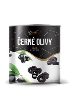 Olivy čierne krájané 3000g /PP 1560g/ plech Bassta - FOOD LOGISTIC