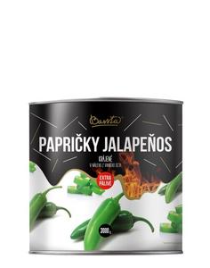 Papričky Jalapeňos zelené krájané 3kg /PP1700g/ plech Bassta - ukurica klásky sterilizovaná v sladkokyslom náleve 330g /PP190/ sklo Lumarkt