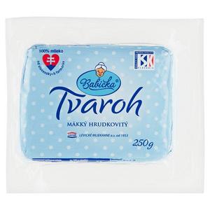 Tvaroh mäkký hrudkovitý 250g Babička - yr Hermelín Kráľ syrov 20x120g