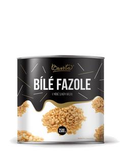 Fazuľa biela sterilizovaná 2,5kg /PP1500g/ plech Bassta - FOOD LOGISTIC