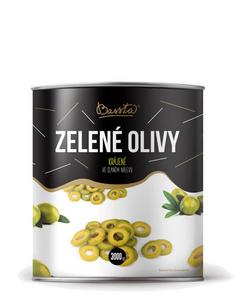 Olivy zelené krájané 3000g /PP 1560g/ plech Bassta - FOOD LOGISTIC