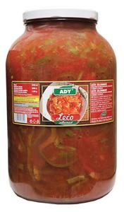 Lečo 3720ml, 3500g /PP1150g/ sklo Ady - azuľa pečená v rajčinovej omáčke 2,5kg Chef Club-Orkla