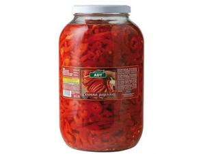 Paprika červená rezy 3720ml, 3500g /PP1600g/ sklo Ady - cot kvasný liehový 0,8% 1l Frucona