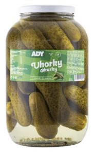 Uhorky 6-9cm 3720ml, 3500g /PP1750g/ sklo Ady - horky sterilizované 9-12cm 3500g /PP 1800g/ GaSe