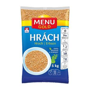 Hrach žltý polený lúpaný 5kg Menu Gold - FOOD LOGISTIC