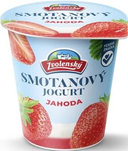 Jogurt smotanový jahoda 145g Zvolenský - FOOD LOGISTIC