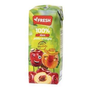 P škola Džús jablko-broskyňa 100% 18x0,25l Fresh - FOOD LOGISTIC