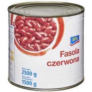 Fazuľa červená sterilizovaná v sladkoslanom náleve 2,5kg /PP1,5kg/ plech ARO - FOOD LOGISTIC